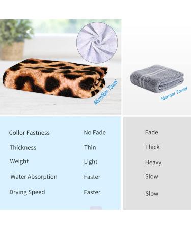 Oversized Cheetah Print Beach Towel - Lightweight Microfiber, Quick Dry 30X60 Towel for Women - Multipurpose Sand Free Towel for Pool, Bath, Yoga, and Swim - Leopard Cheetah Gifts - Buy Online on GoSupps.com