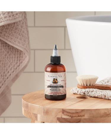 Sunny Isle Jamaican Organic Pimento Oil with Black Castor Oil 4oz - Nourish Scalp Strengthen Hair & Relieve Muscle Pain - Shop Internationally - Buy Online on GoSupps.com