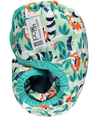 Buy Pop-In Printed Diaper with Snap Fasteners - Red Panda Motif for International Shipping - Buy Online on GoSupps.com