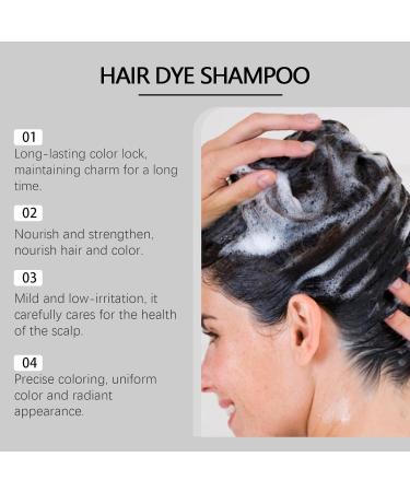  Dyceittdia Hair Dye Shampoo 200ml Natural Shampoo for Black Hair 3-in-1 Coloring Shampoo Hair Moisturizing Shampoo Cleansing and Repairing Shampoo Black hair2 - Buy Online on GoSupps.com