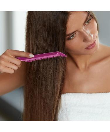 3-Piece Teasing Comb Set: Carbon Lift Teasing Combs, Rat Tail Comb, Nylon Bristle Hair Brush - Black & Rose Red - Buy Online on GoSupps.com
