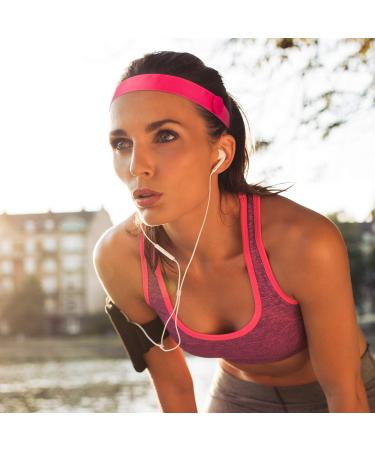 10-Piece Button Headbands - Non-Slip Elastic Ear Protection Holder for Women | Lively Color Head Wrap for Yoga and Sports - Buy Online on GoSupps.com