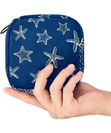 Starfish Print Sanitary Napkin Storage Bag - Portable Menstrual Period Pouch - Buy Online on GoSupps.com