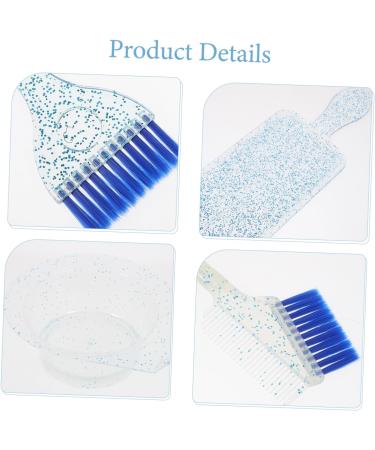 CRILSTYLEO 1 Set Translucent Hair Dye Set Hair Dye Bowl and Brush Hair Coloring Bowl and Brush Hair Dye Kit Brush and Bowl Hair Color Brush and Bowl Hair Color Mixing Bowl and Brush Pp 16.00X14.10X6.00CM Blue - Buy Online on GoSupps.com