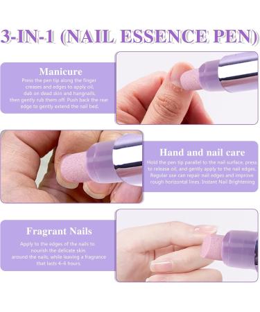 Stylo huile pour ongles 2 en 1 - Repousse-cuticules avec pointe en c ramique pour ongles secs et endommag s - Soin intensif et renforcement de la structure de l'ongle - Buy Online on GoSupps.com