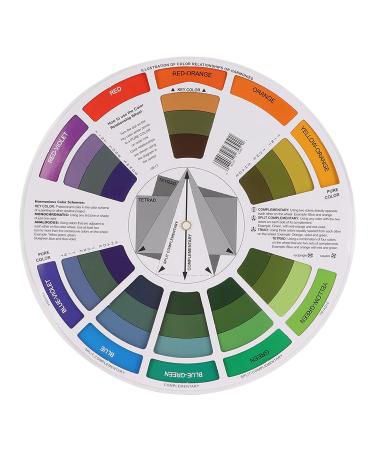 Color Wheel Guide for Art and Makeup Mixing - Creative Chromatic Circle for Paint and Blend Board - Small Pocket Size for Art Class and Learning Tool - Buy Online on GoSupps.com