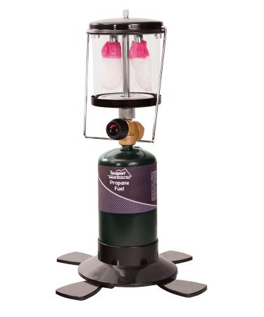 Texsport Double 2 Mantle Propane Lantern for Outdoor Use , Green