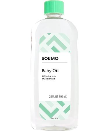 Solimo Baby Oil with Aloe Vera & Vitamin E - 20 Fl Oz (Pack of 4) - Buy Online on GoSupps.com