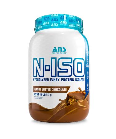 100% Pure Hydrolyzed Whey Isolate Protein + BCAAs - 25g of Protein - Peanut Free Gluten Free Zero Lactose (Peanut Butter Chocolate 1.8 lb) Peanut Butter Chocolate 1.8 Pound