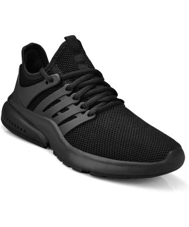 Feetmat Men's Non Slip Gym Sneakers - Lightweight Breathable Athletic Shoes, Size 9.5, Black - Buy Online on GoSupps.com