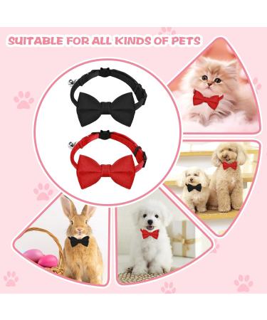 Buy Giantree Cat Collar Set - Adjustable Cat-Fly Neck Band with Bell for Small Pets | Perfect for Cats & Puppies (Red Black) - International Shipping Available - Buy Online on GoSupps.com
