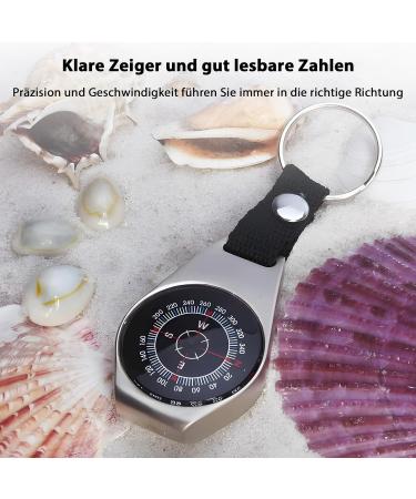 Portable Vintage Waterproof Pocket Compass | Mini Key Trailer Navigation Tool for Outdoor Adventures - Buy Online on GoSupps.com