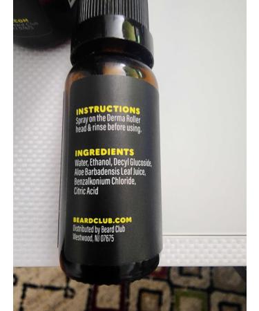 Beard Club Derma Roller Replacement Head & Cleansing Spray - 0.3mm Titanium Microneedles for Prolonged Use | Buy Now - Buy Online on GoSupps.com