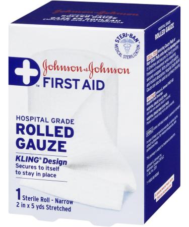 Johnson's Red Cross Brand Hospital Grade Rolled Kling Gauze Bandage 5 cm - Buy Online on GoSupps.com