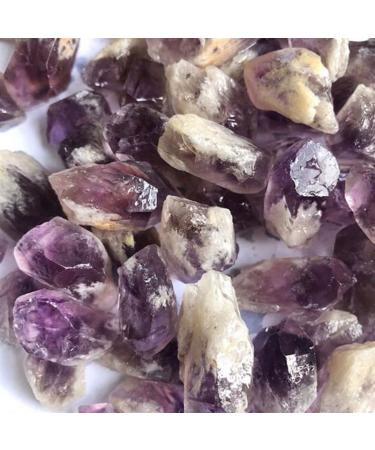 Natural Crystal Rough 100g Bulk Rough Natural Amethyst Point Purple Quartz Druzy Crystal Cluster Specimen Stone Pendant Making Gifts