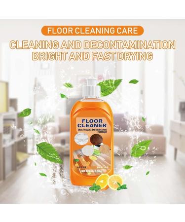 HONGBE Floor Cleaner Jue Fish Powerful Floor Cleaner Natural Decontamination Floor Cleaner with Fresh Lemon Smell Multi-purpose Floor Cleaner Liquid for Cleans Hardwood Tile and Floors (2pcs) - Buy Online on GoSupps.com