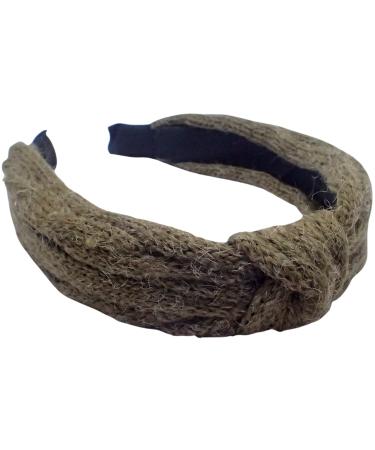 Topkids Accessories Wool-Style Knot Alice Bands Adult Women Hair Accessories for Women Hair Bands for Women Thick Headband Womens Headbands Head Bands Adult Women Wide Headbands (Olive)