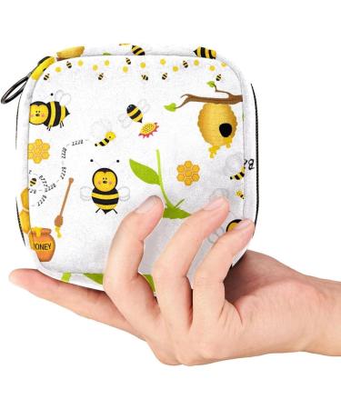 Buy Honeybee-Blumen Women's Portable Menstrual Cup Bag | Zippered Napkin Storage for Teens & Women - Buy Online on GoSupps.com