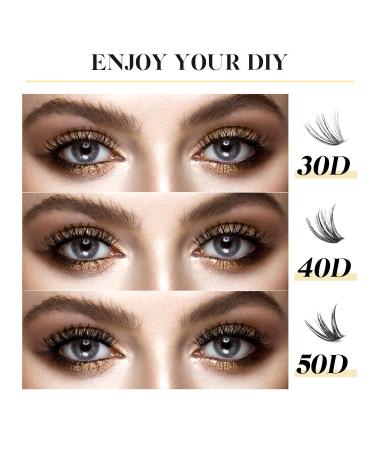 320PCS Lankiz Individual Eyelashes - C Curl 10-16mm Mix Cluster Lashes for DIY Eyelash Extensions | Reusable 30D 40D 50D - Buy Online on GoSupps.com