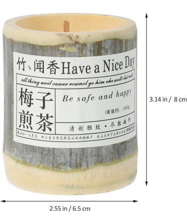 Bamboo Aromatherapy Scented Candles - Fragrant Office Desk Decor & Perfect Birthday Gift | Festival Aromas & Souvenirs - Buy Online on GoSupps.com