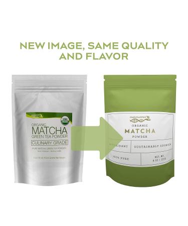 Organic Culinary Grade Matcha Green Tea Powder - High Antioxidants (8 oz) - USDA Certified - Pack of 1 - Buy Online on GoSupps.com