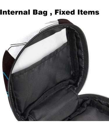 Large Capacity Women's Bands Storage Bag - Travel Organizer for Menstrual Cup Makeup & More - Fun Dinosaur Space Design - Buy Online on GoSupps.com