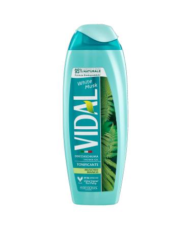 Vidal White Musk Shower Gel 250 ml - Moisturizing & Softening Body Care for Men & Women | Made in Italy - Buy Online on GoSupps.com