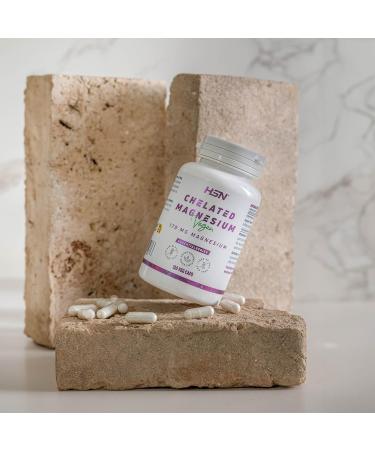  HSN HSN Magnesium Bisglycinate | 120 Vegan Capsules | 350 mg Magnesium per Daily Dose | 100% Glycinate with High Bioavailability - Buy Online on GoSupps.com