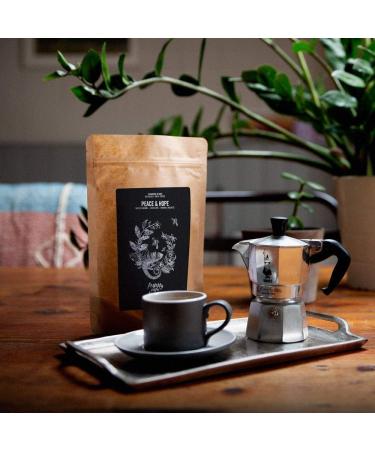 Peaberry Coffee Peace & Hope 3 Bean Blend - Hand Chosen Fresh Coffee Beans From Nicaragua India and Brazil - Hand Roasted in Hampshire UK - Whole Bean 1KG - Buy Online on GoSupps.com