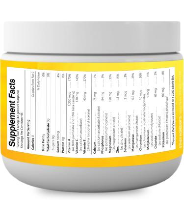 Electrolyte Powder - Sugar Free Vegan Workout Recovery | Lemon Lime - 45 Servings | Pure Keto & Paleo Hydration - Buy Online on GoSupps.com