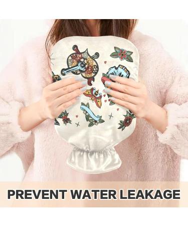 Naanle Skull Love in Outer Space Hot Water Bottle | 2L Handfoots Heating Bag for Pain Relief & Therapy - Transparent Design - Buy Online on GoSupps.com