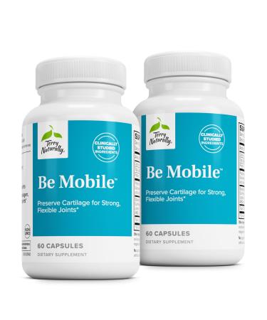 Terry Naturally Be Mobile - Collagen Supplement for Joint Health Support - Dietary Supplement with Boswellia Extract & Type II Collagen - Lower Back & Knee Support Supplement - 60 Capsules