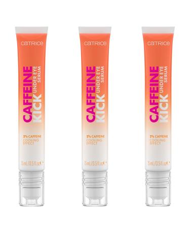 Catrice Catrice Caffeine Kick Eye Contour Serum eye care transparent moisturizing nourishing gel vegan fragrance-free paraben-free pack of 3 (3 x 15 ml)