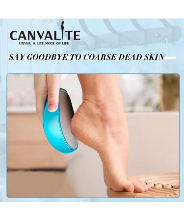 Canvalite Glass Foot File Callus Remover for Feet - Nano Glass Wet/Dry Foot Scrubber for Dead Skin Removal - Pedicure Tool for Hard Cracked Skin (1 Pack) - Buy Online on GoSupps.com