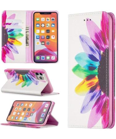 Miagon Wallet Folio Flip PU Leather Case for iPhone 11 Pro Creative Painted Design Full-Body Protective Cover Card Holder Kickstand Magnetic Sunflower iPhone 11 Pro Sunflower - Buy Online on GoSupps.com