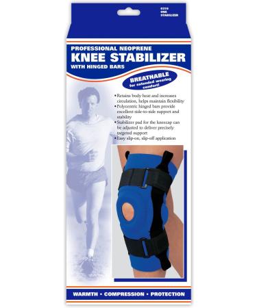 Buy OTC Knee Stabilizer with Hinged Bars - Neoprene Blue 4X-Large | Affordable International Shipping - Buy Online on GoSupps.com