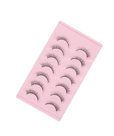 Buy Natural Look Cat Eye False Lashes - 7 Pairs Wispy Faux Mink with Cotton Band - Buy Online on GoSupps.com