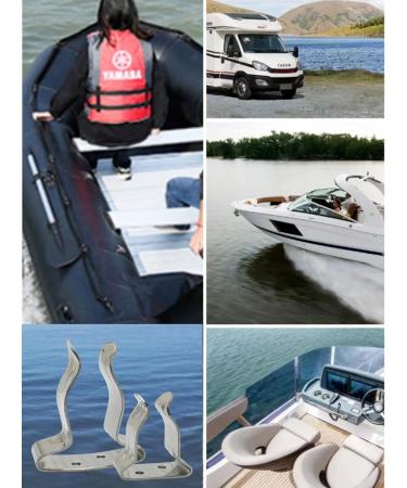 Milky Ocean Stainless Steel Spring Clips Hook Tool Holder for Boat & Marine Accessories - Pack of 2 (Small) - Buy Online on GoSupps.com