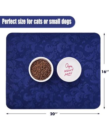 IMPHOM Pet Feeding Mat - Easy to Clean, Waterproof, Nonslip - Small Cat Food Mat to Protect Floors - Buy Online on GoSupps.com