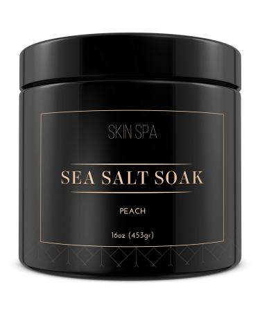 Mineral Sea Salt Soak - Peach 16oz (453gr)