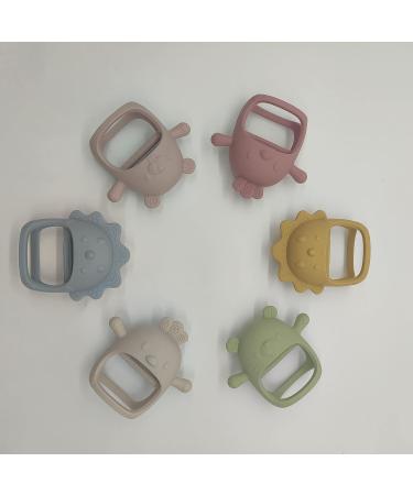 Non-Toxic Beige Animal Shaped Silicone Teething Mitten Toy - Buy Online on GoSupps.com
