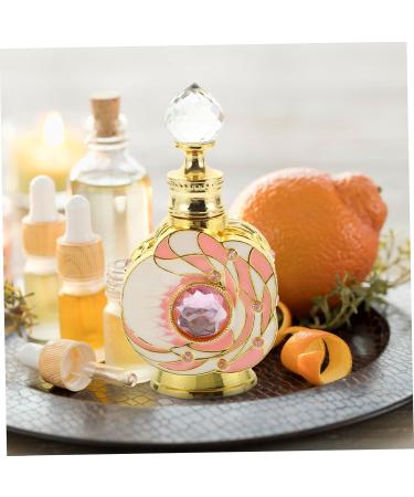 Ipetboom container empty bottle Metal filling middle eastern perfume middle East travel perfume bottle grace essential oil bottle bulk perfume container vial perfume bottle pink - Buy Online on GoSupps.com