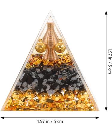 Beaupretty Crystal Ball Pyramid Ornament - Stunning Resin Decor & Artwork for Home | International Shipping Available - Buy Online on GoSupps.com