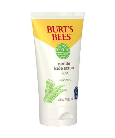 Burt's Bees Gentle Face Scrub with Aloe for Sensitive Skin 98.9% Natural Origin 4 Fluid Ounces Pack of 3 - Buy Online on GoSupps.com
