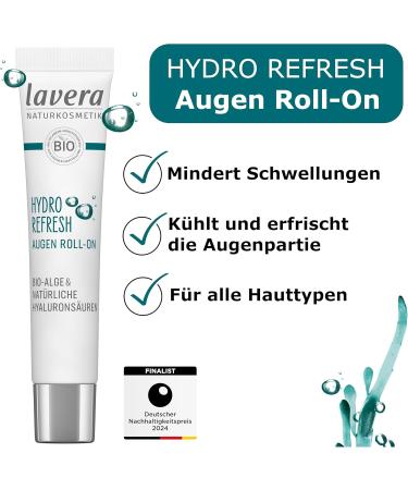 Lavera Hydro Refresh Eye RollOn 15 ml - Buy Online on GoSupps.com