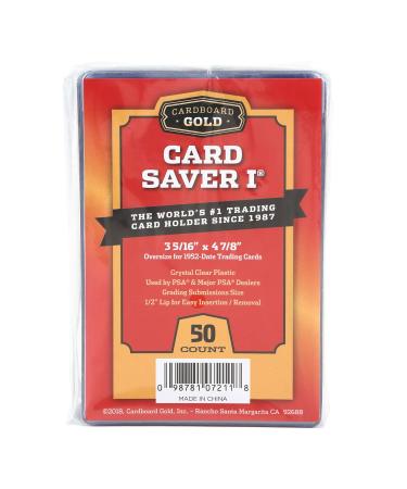 Card Saver 1 - Semi Rigid Card Holder for Graded Card Submittions - 50ct Pack (1)
