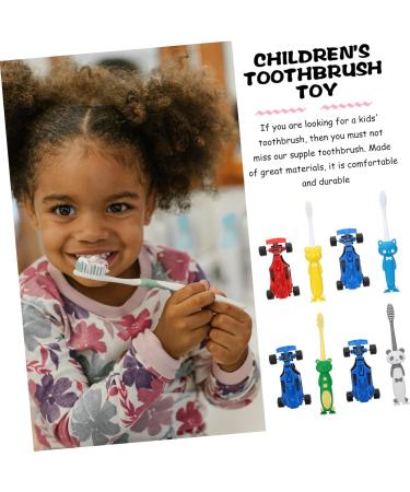 Fomiyes Cartoon Toothbrushes for Children | Sweet Manual Toothbrushes for Sensitive Teeth | Fun Toothbrush Toys for Kids - Buy Online on GoSupps.com