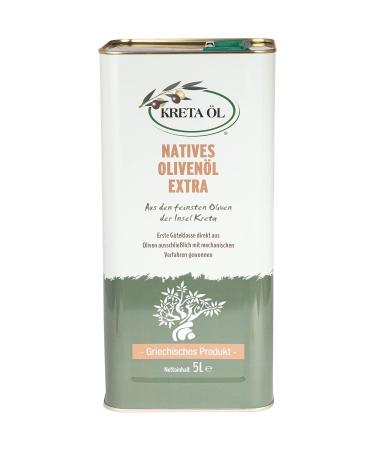 Buy Extra Virgin Olive Oil - 5 Liters (1 Pack) - Authentic Crete Oil for Cooking & Health - Buy Online on GoSupps.com