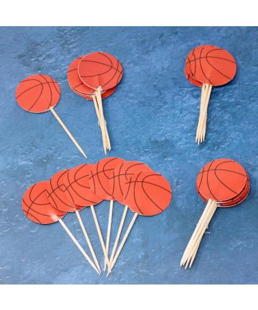 Honbay 48PCS Sports Theme Cupcake Toppers Double Sided Basketball Cupcake Toppers Cake Picks for Birthday Wedding Party Decorations Supplies - Buy Online on GoSupps.com