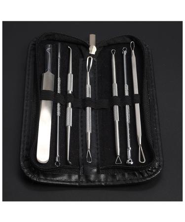 Piuruf acne needle 7 pieces Blackhead Remover Tool Black Spots needles Pores Cleanser Vacum Comedone Pickel-Fleck-Extractor Beauty remote tools Acne needle (size: 7PCS GJ5136D)